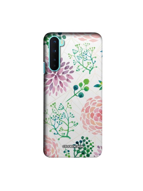 

CelfieDesign Beige & Green Ferns and Flowers OnePlus Nord Back case