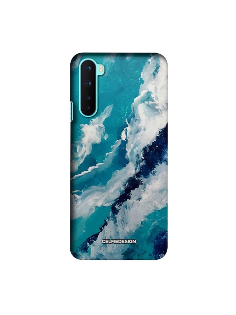 

CelfieDesign Sea Green & White Printed OnePlus Nord Slim Back Case