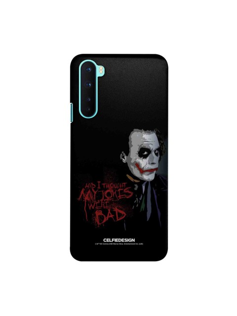 

CelfieDesign Black & Red Printed OnePlus Nord Back Case