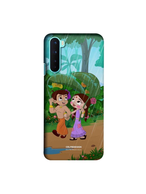 

CelfieDesign Green & Blue Bheem and Chutki In Rainforest OnePlus Nord Slim Back Case