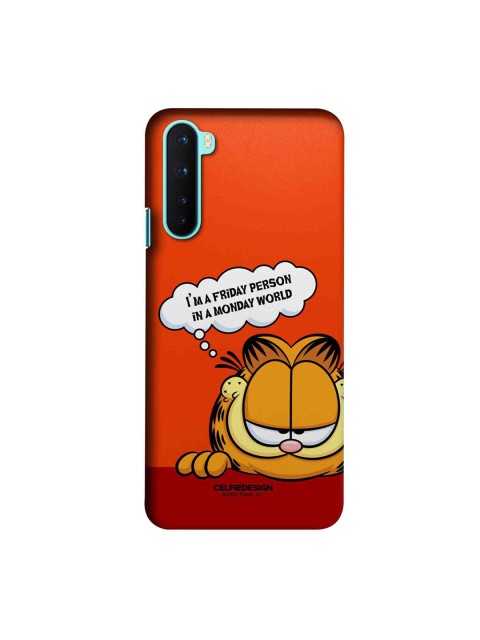 

CelfieDesign Red & Orange Garfield OnePlus Nord Slim Back Case