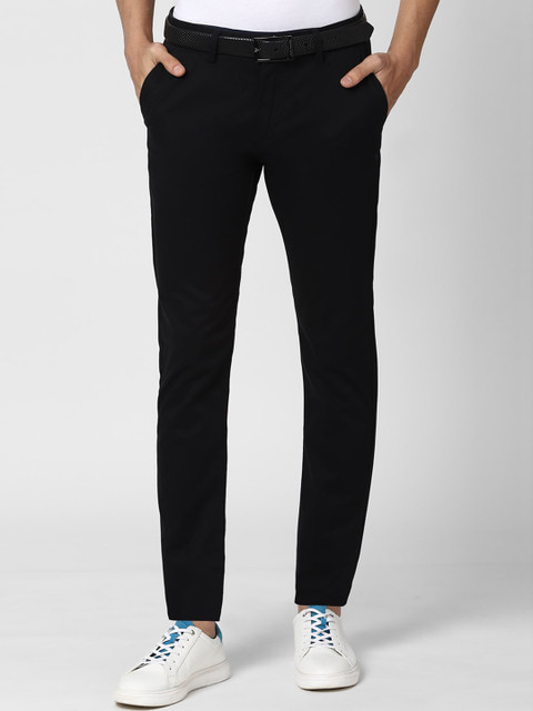 

Peter England Casuals Men Black Skinny Fit Trousers