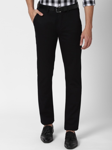 

Peter England Casuals Men Black Slim Fit Trousers