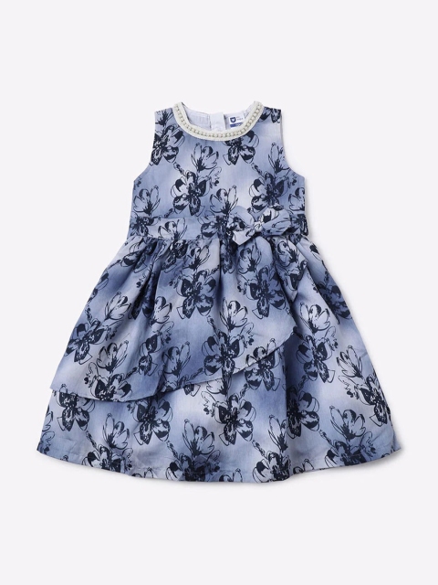 

612 league Blue Floral Dress