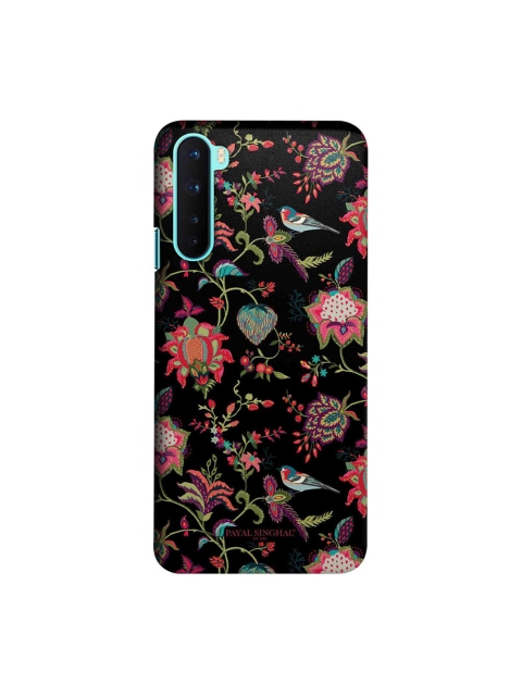 CelfieDesign Black & Pink Printed Plastic OnePlus Nord Slim Back Case