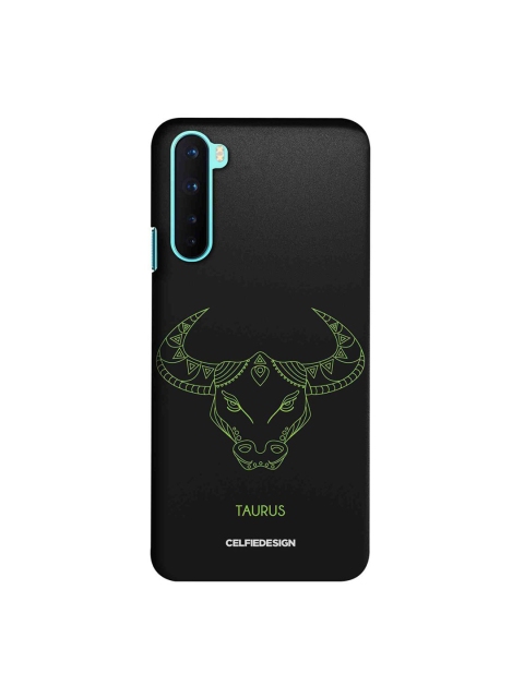 

CelfieDesign Black & Green Taurus OnePlus Nord Slim Back Case