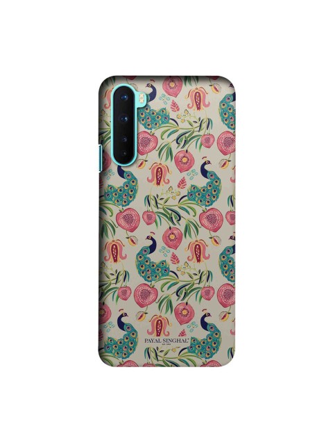 

CelfieDesign Green & Pink Payal Singhal Anaar & Mor OnePlus Nord Slim Back Case