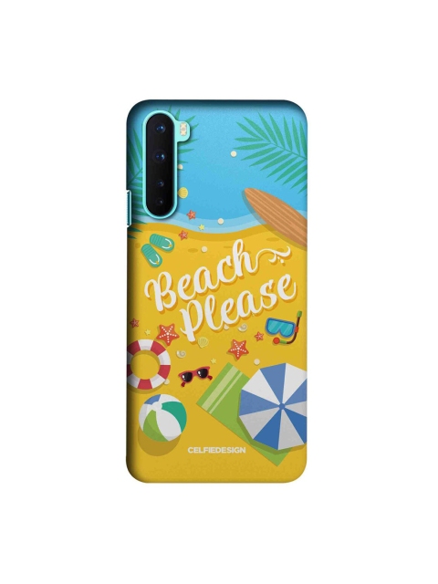 

CelfieDesign Yellow & Blue Beach Please Plastic OnePlus Nord Slim Back Case