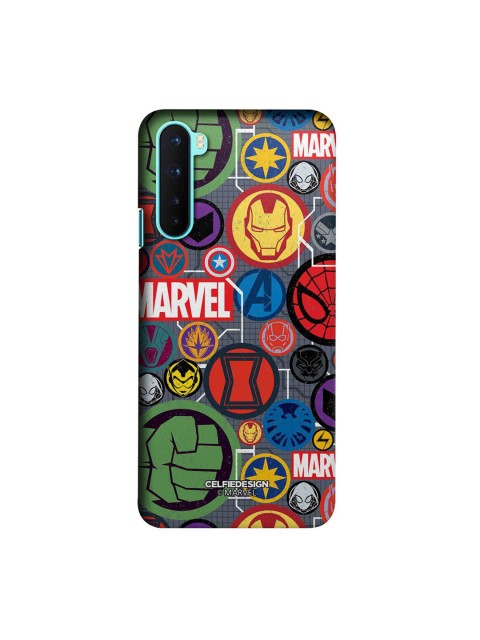 

CelfieDesign Purple & Green Printed Plastic OnePlus Nord Slim Back Case