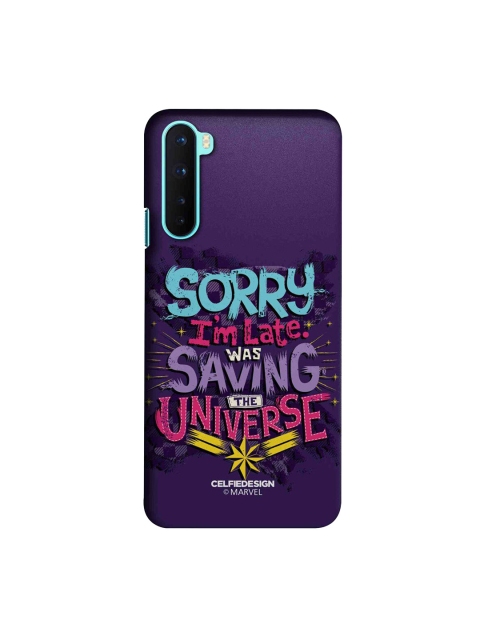 

CelfieDesign Purple & Blue Saving The Universe Printed OnePlus Nord Slim Back Case