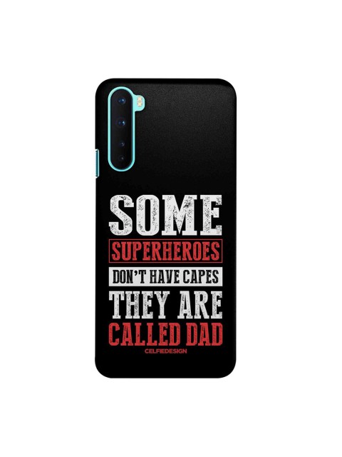 

CelfieDesign Black & White Superhero Dad OnePlus Nord Slim Back Case