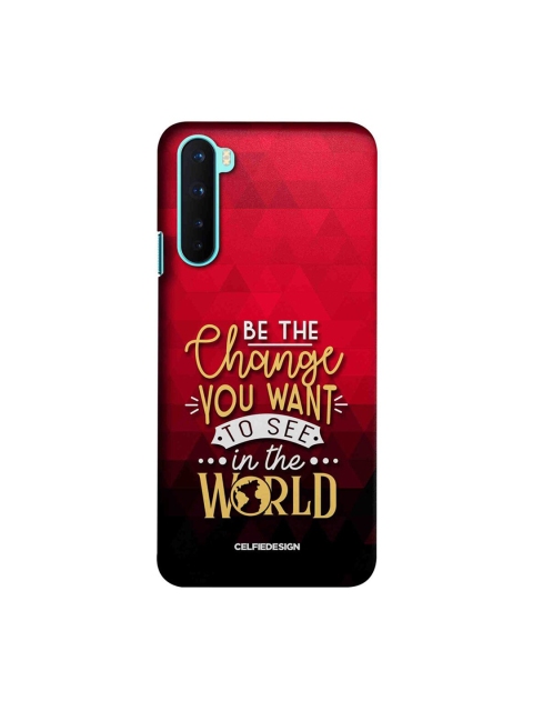 

CelfieDesign Red Be The Change OnePlus Nord Slim Back Case