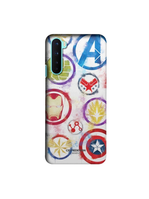

CelfieDesign Multi-Coloured Avengers Icons Graffiti OnePlus Nord Slim Back Case