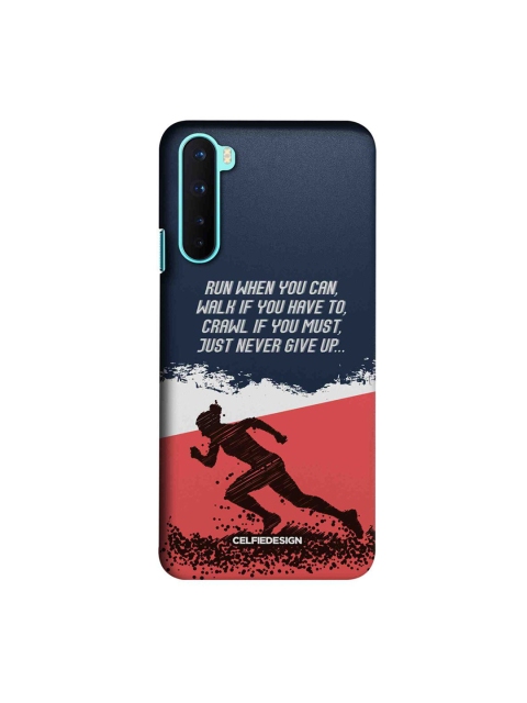 

CelfieDesign Multi-Coloured Running Motivation Printed OnePlus Nord Slim Back Case