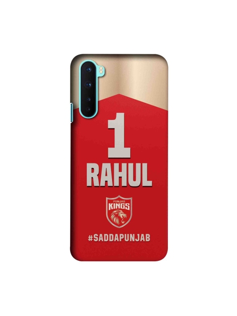 

CelfieDesign Red & Gold-Toned Kings XII Punjab OnePlus Nord Slim Back Case