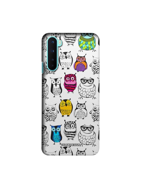

CelfieDesign Multicoloured Quirky Owls OnePlus Nord Slim Back Case, Multi