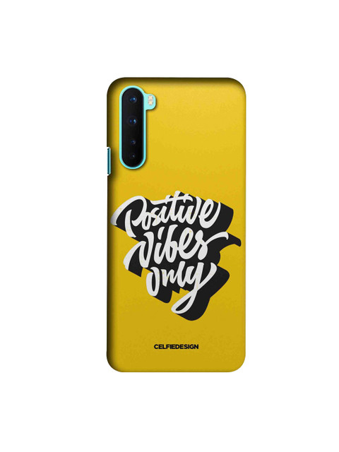 

CelfieDesign Yellow & White Typography OnePlus Nord Back Case