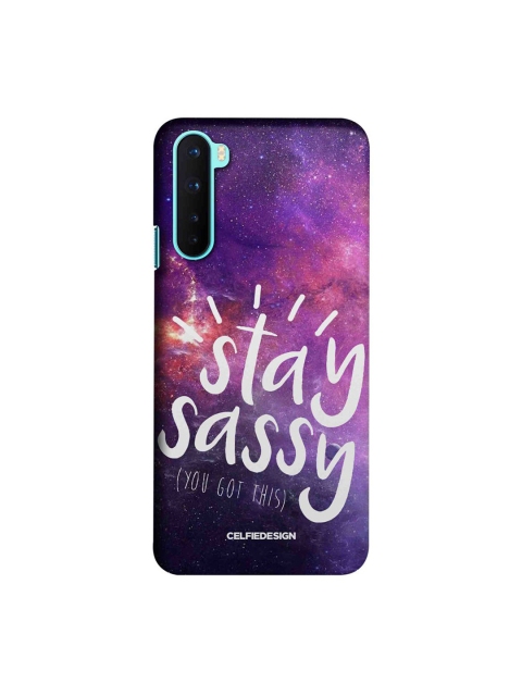 

CelfieDesign Multi-Coloured Stay Sassy OnePlus Nord Slim Back Case