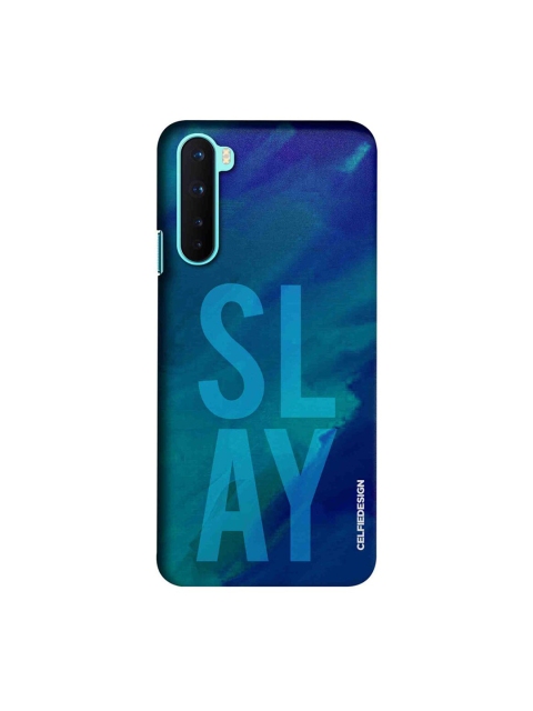 

CelfieDesign Blue & Green Typography OnePlus Nord Slim Back Case