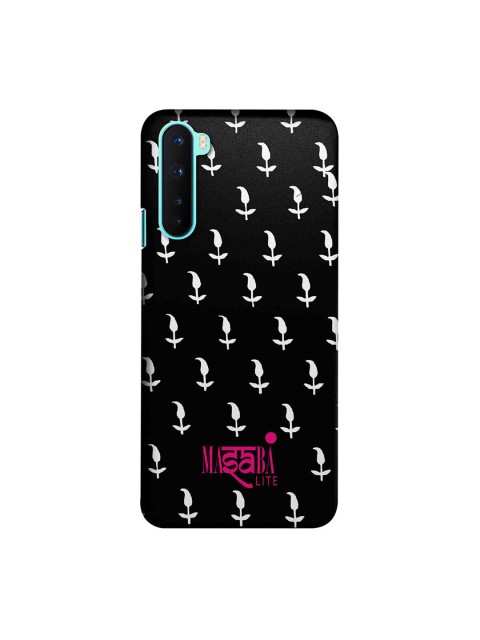 

CelfieDesign Black & White Masaba Leaf Motif Printed OnePlus Nord Slim Back Case