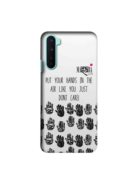 

CelfieDesign Black & White Masaba Hands Up Plastic OnePlus Nord Slim Back Case