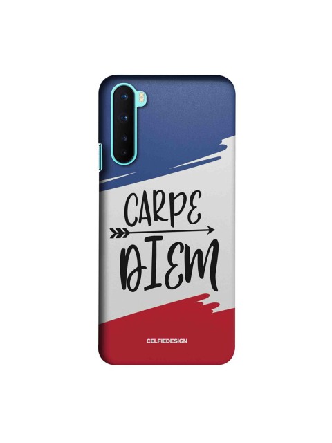 

CelfieDesign Blue & White Carpe Diem OnePlus Nord Slim Back Case