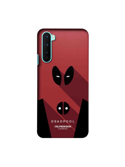 

CelfieDesign Red & Black Minimalistic Deadpool OnePlus Nord Slim Back Case