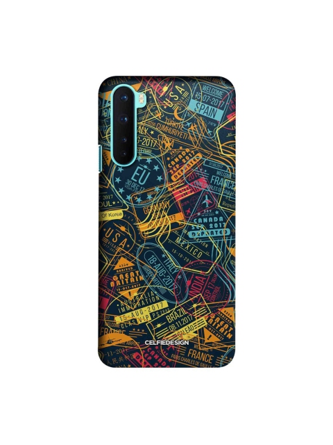 

CelfieDesign Blue & Yellow Immigration Stamps OnePlus Nord Slim Back Case