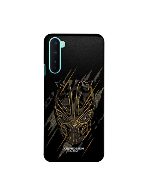 

CelfieDesign Black & Gold-Coloured Headstrong Contender Printed OnePlus Nord Slim Back Case