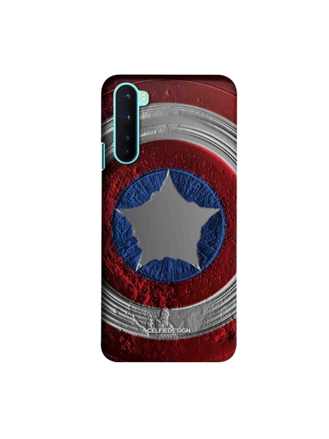 

CelfieDesign Red & Grey Captain America Stoned Shield OnePlus Nord Slim Back Case