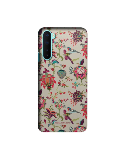 

CelfieDesign Beige & Coral Payal Singhal Chidiya OnePlus Nord Slim Back Case