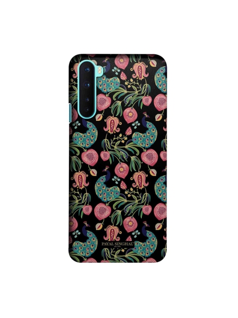 

CelfieDesign Black & Green Payal Singhal Anaar and Mor OnePlus Nord Slim Back Case