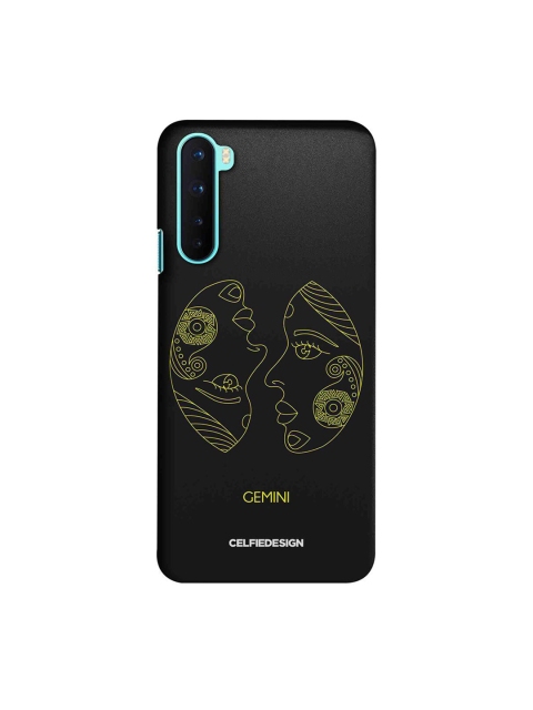 CelfieDesign Black & Gold Gemini OnePlus Nord Slim Back Case
