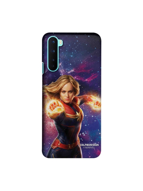

CelfieDesign Navy Blue & Purple Fierce Captain Marvel OnePlus Nord Slim Back Case
