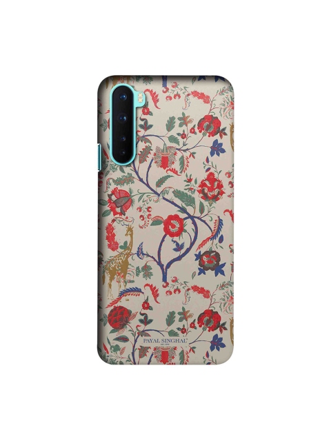 

CelfieDesign Beige & Coral Payal Singhal Giraffe Print OnePlus Nord Slim Back Case