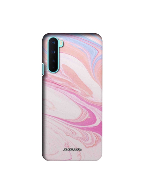 

CelfieDesign Multi-Coloured Marble Petal Pink OnePlus Nord Back Case