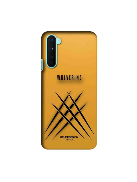 

CelfieDesign Yellow & Black Minimalistic Wolverine OnePlus Nord Back Case