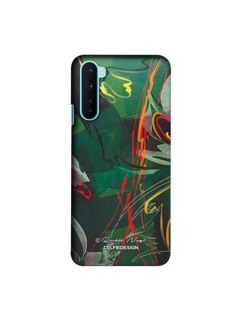 

CelfieDesign Green & Orange Printed OnePlus Nord Slim Back Case