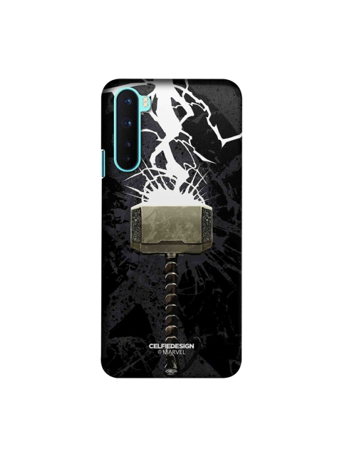 

CelfieDesign Black The Thunderous Hammer OnePlus Nord Slim Back Case