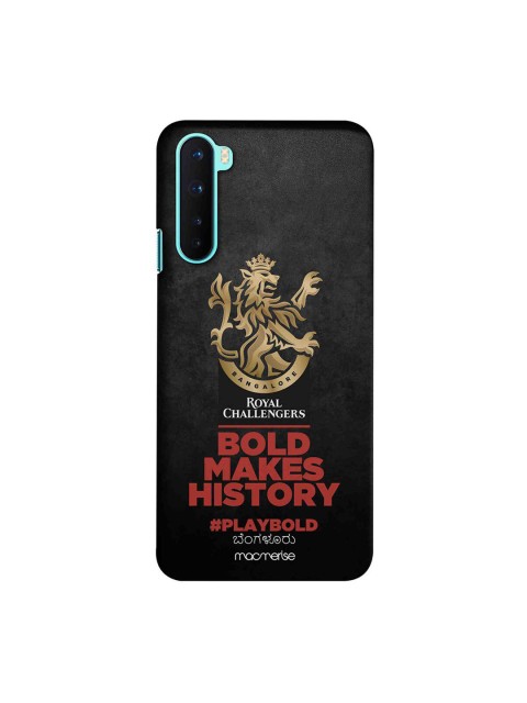 

CelfieDesign Black & Gold Toned Bold Makes History OnePlus Nord Slim Back Case