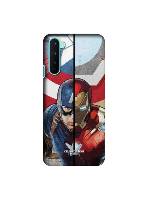 

CelfieDesign Red & Blue Man vs Machine OnePlus Nord Back Case
