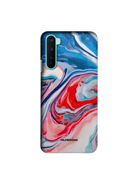 

CelfieDesign Multicoloured Liquid Funk OnePlus Nord Slim Back Case, Multi