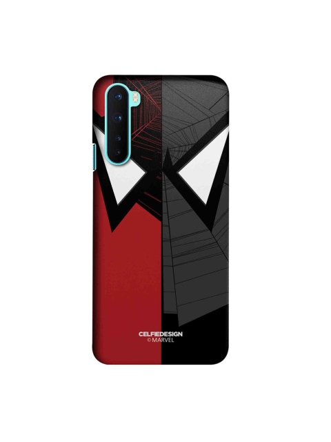 

CelfieDesign Black & Maroon Face Focus Spiderman OnePlus Nord Slim Back Case