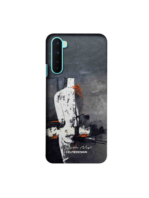 

CelfieDesign Grey & White Abstract Painting OnePlus Nord Slim Back Case