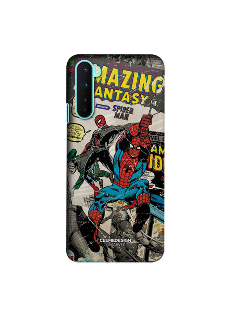 

CelfieDesign Multi-Coloured Comic Spidey OnePlus Nord Slim Back Case