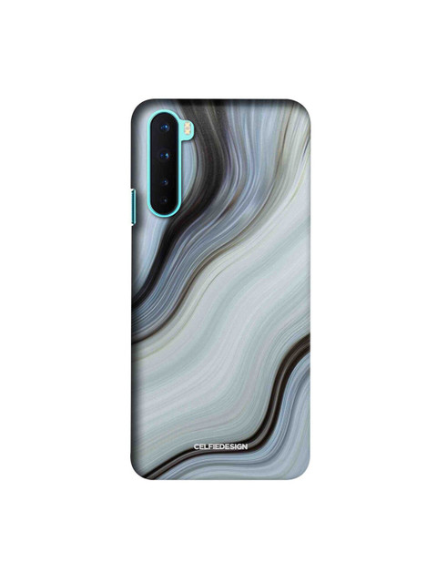 

CelfieDesign White & Black Liquid Funk White Printed OnePlus Nord Slim Back Case