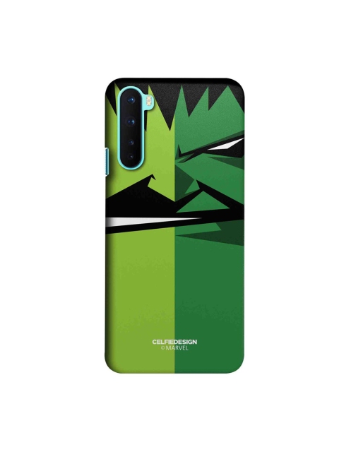 

CelfieDesign Green & Black Face Focus Hulk Printed OnePlus Nord Slim Back Case