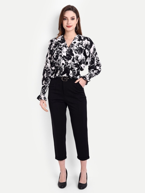 

BROADSTAR Black & White Floral Crepe Co-Ords
