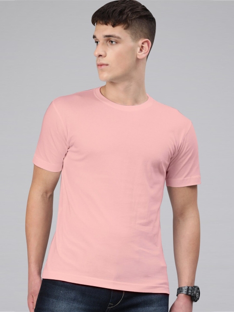 

BE AWARA Men Pink Pockets T-shirt