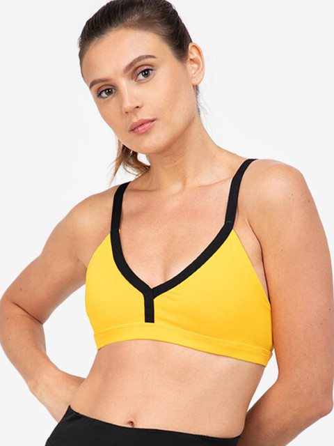 

ZALORA ACTIVE Yellow Sports Bra Lightly Padded ZV1021WAP0570A-L